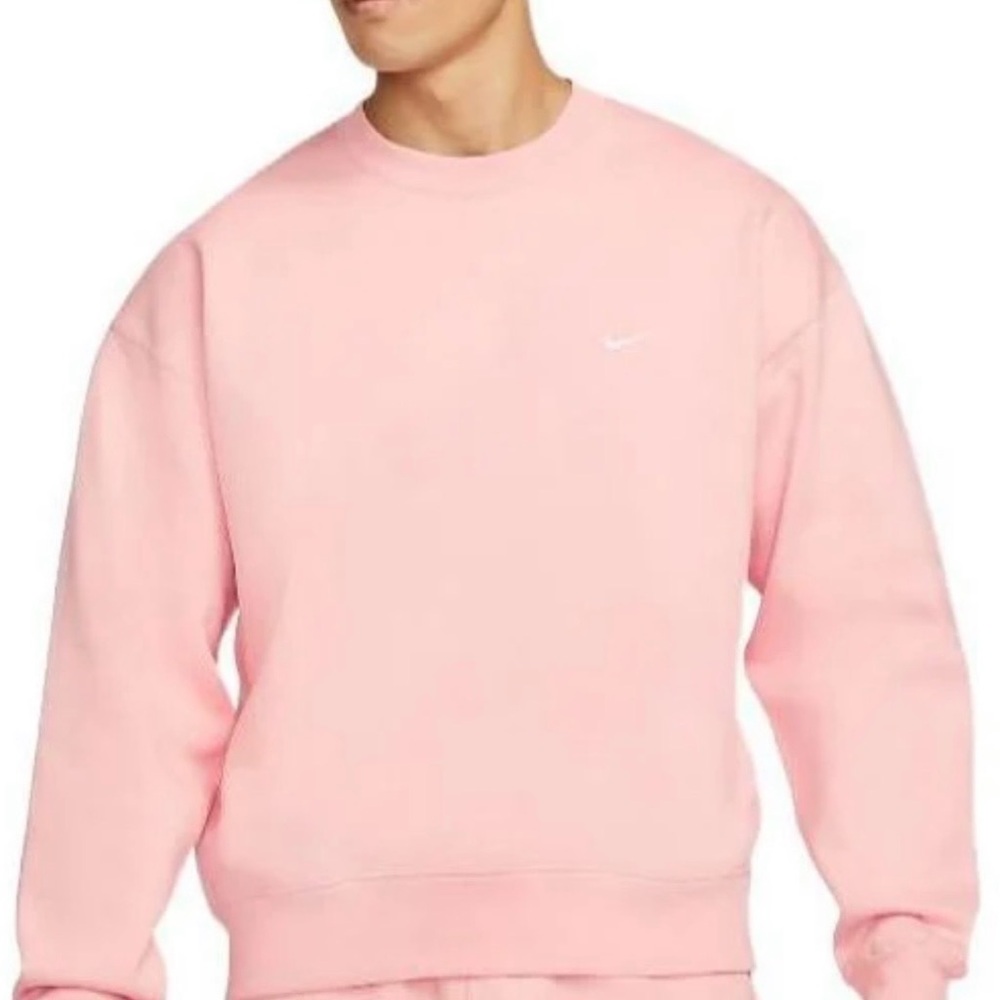 Nike Men's Light Pink Crewneck Sweatshirt